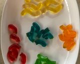 【グミと水だけ！】ぷるぷる虹色 ゼリー作り方2写真