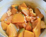 カボチャと鶏肉の照り煮作り方5写真