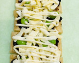 油揚げ×海苔の佃煮と枝豆のチーズピザ＊作り方3写真