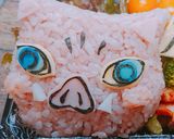鬼滅の刃 伊之助 簡単 キャラ弁作り方8写真