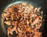 市販たたきごぼうと牛肉炒め作り方2写真
