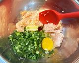 簡単♡低糖質高タンパク♡オオバコ鶏団子作り方3写真