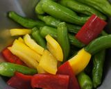 豚ばら肉としし唐の豆鼓炒め作り方1写真
