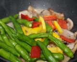豚ばら肉としし唐の豆鼓炒め作り方4写真