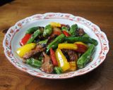 豚ばら肉としし唐の豆鼓炒め作り方7写真