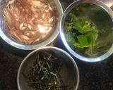 青紫蘇ジェノベーゼの和風スープパスタ作り方3写真