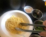 青紫蘇ジェノベーゼの和風スープパスタ作り方8写真