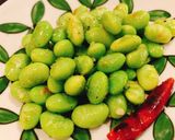 餃子の皮の枝豆チーズ　バジル風味作り方3写真