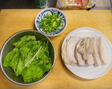 茹で鶏と水菜の塩ラーメン柚子胡椒風味作り方2写真