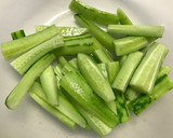 きゅうりとかにかまのとろみ炒め　作り方1写真
