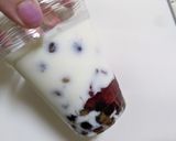 お家カフェ♪タピオカ苺ヨーグルトドリンク作り方5写真