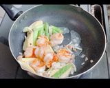海老と夏野菜塩炒め！作り方8写真