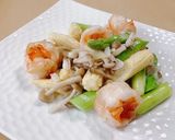 海老と夏野菜塩炒め！作り方9写真