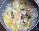 餃子入り塩タンメン作り方7写真