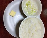 海老チャーハン(卵、ネギを入れて)作り方3写真