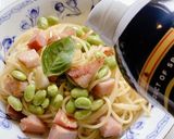 枝豆とペーコンのガーリック スパゲティ作り方9写真