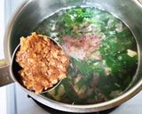 鰹節たっぷり健康的なモロヘイヤのお味噌汁作り方6写真