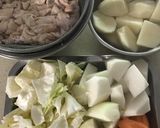 コチュジャンと豆板醤の辛味噌ホルモン煮作り方2写真