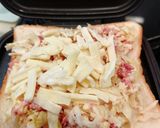 キャベツとコンビーフチーズのホットサンド作り方3写真