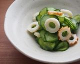 きゅうりと竹輪の酢の物♪作り方4写真