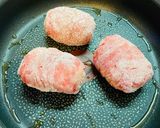 残った炊込みご飯で肉巻きおにぎり作り方4写真