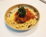 トマトとナスのミートスパゲティ作り方6写真