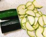 たっぷりズッキーニのペペロンチーノ作り方3写真