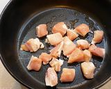 鶏肉と梅干しのパスタ作り方2写真