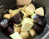水ナスとじゃが芋の煮物（炊飯器調理）作り方2写真