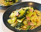 チンゲン菜の和風パスタ作り方5写真