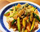 私のごちそうサラダ☆夏のささみきゅうり作り方6写真