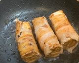 揚げ豆腐の肉巻き作り方4写真