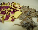 ♪イカとサツマイモの煮物♪作り方1写真