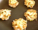 納豆とれんこんの落とし焼き♪チーズのせ作り方3写真