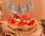 誕生日やひな祭り。ちらし寿司ケーキ作り方19写真