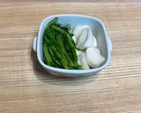 カリカリ梅とカブの葉の焼肉海苔巻き♡作り方5写真