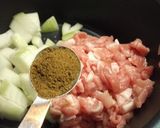 ゆうごうと豚肉のうま煮　クミン風味作り方3写真