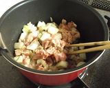 ゆうごうと豚肉のうま煮　クミン風味作り方4写真