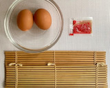 納豆のタレで♪ふんわり♡おべんとう卵焼き作り方1写真
