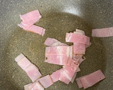 ベーコンレタストマトの旨塩炒め作り方1写真