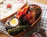 弁当★夏野菜ナス★オクラ★パプリカ煮浸し作り方5写真