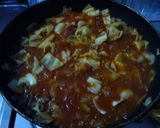 キャベツたっぷり！簡単ミートソースパスタ作り方4写真