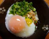 ヘルシー！やわらか温泉卵とゴーヤ納豆！作り方4写真