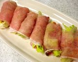 余ったキムチで♪豚バラ巻き巻き作り方3写真