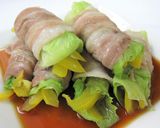 ポン酢で美味しいレタスとパプリカの豚巻き作り方6写真