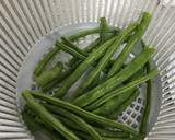 いんげん、人参、茄子の揚げびたし作り方1写真