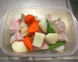 レンジで簡単◎豚肉と冷凍野菜の筑前煮作り方4写真