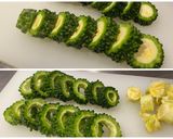 ゴーヤの肉詰め[塩麹]作り方1写真