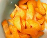 レンジ胸肉なすチリソース風味青椒肉絲風作り方3写真