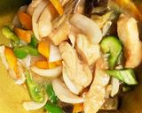 レンジ胸肉なすチリソース風味青椒肉絲風作り方18写真